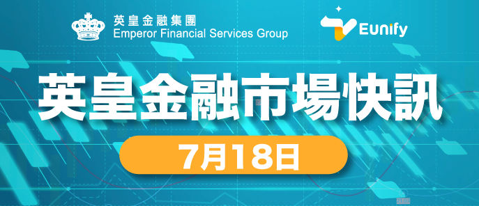 金匯快訊及每日市場重點-0718